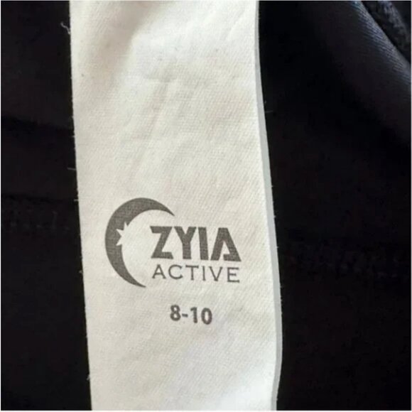Zyia Active Navy Metallic Plus Light N Tight Leggings Size 8-10 - Picture 7 of 8
